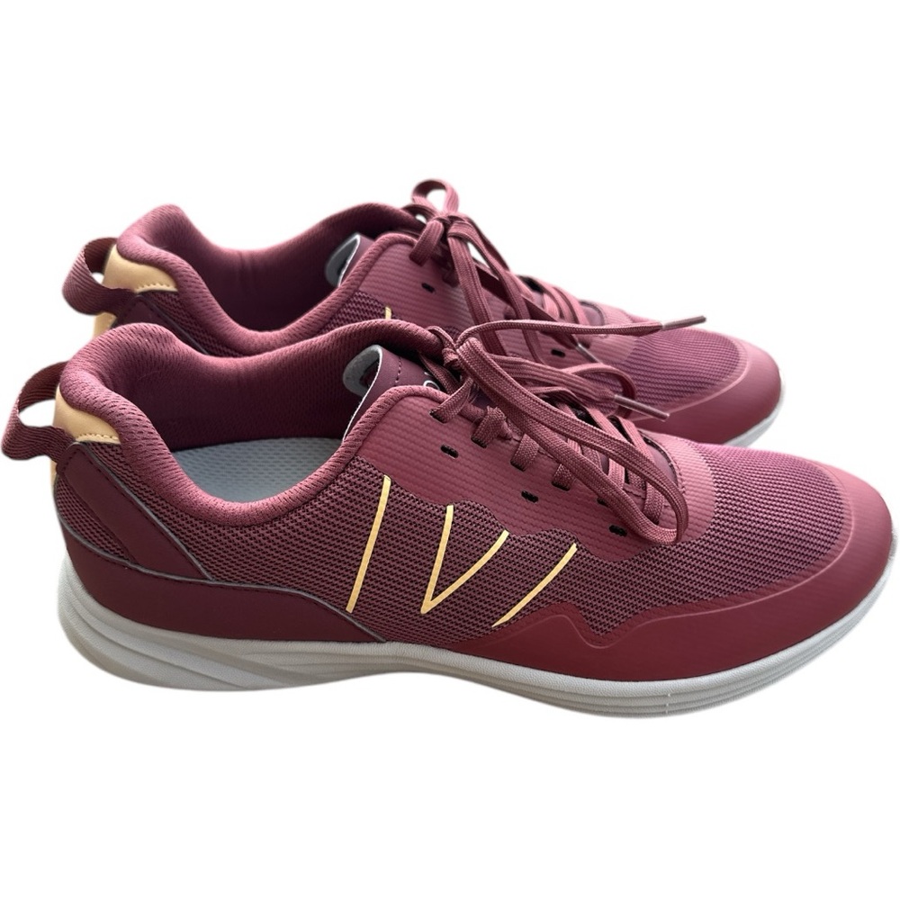 Vionic Audie Shiraz Performance Women's Walking Burgundy Sneaker Size 8.5 EUC
